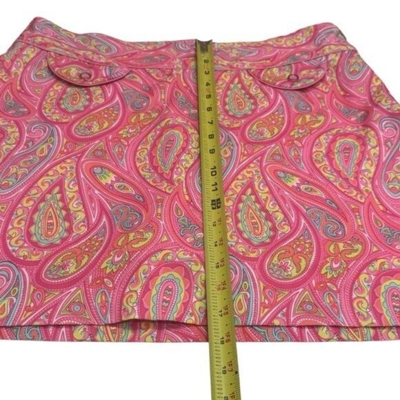 EP Sport Pink Multicolor Paisley Athletic Skort Golf Tennis Pickleball 14 - Picture 10 of 10